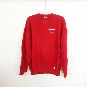 Russell Athletic Vintage Herman’s We Are Sports Sweatshirt, Size XL, Red